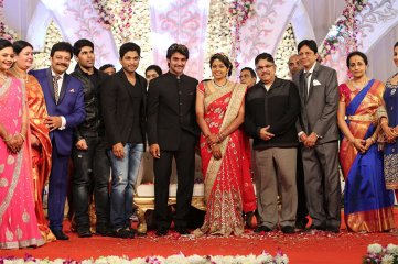 Hero Aadi Wedding Reception Photos